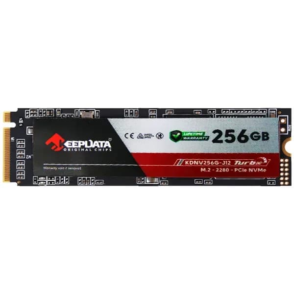 SSD M.2 de 256GB Keepdata Turbo Kdnv256g-j12 3.300 MB S de Leitura - Preto