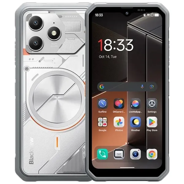 Celular Blackview Fort 100 NFC Dual Sim de 128GB 8GB RAM de 6.56" 16 13mp - Lunar White