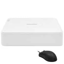 Cctv de Vigilância Nvr Hikvision DS-7108NI-Q1/8P 7100s 8ch / 1080p / HDMI / VGA / USB / Lan - Branco + Mouse