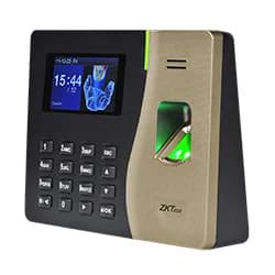 Leitor Biométrico de Tempo e Assistência Zkteco K20 - Preto / Dourado