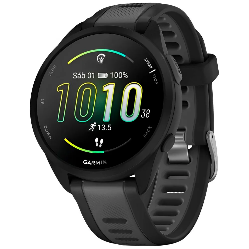 Relógio Garmin Forerunner 165 010-02863 com GPS Bluetooth - Cinza Preto