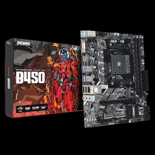 Pcyes Placa Mae B450 M.2 DDR4 Matx Am4