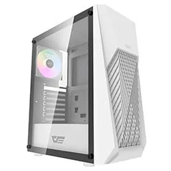 Gabinete Gamer Darkflash DK150 ATX / 3 Cooler / RGB - Branco