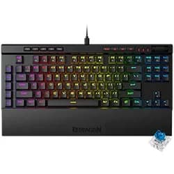 Teclado Gamer Redragon K587RGB-PRO Magic-Wand Pro USB RGB Blue Inglês Preto