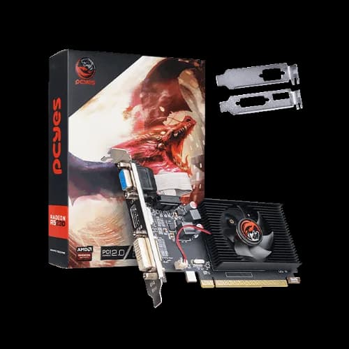 Placa de Video PCI-E AMD Radeon R5 230 2GB DDR3 64b PA230DR364LP Pcyes