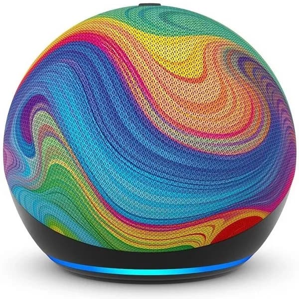 Smart Speaker Amazon Echo Dot Kids 5th Generation C2N6L4 com WI-FI Bluetooth - Rainbow Swirl