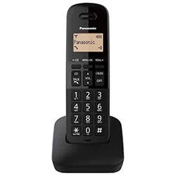 Telefone Panasonic KX-TGB310LAB Sem Fio Preto Bivolt com Bina