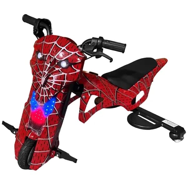 Triciclo Elétrico Audisat Moto Te-8mx 8" Bluetooth Speaker - Spider Red (1 Mês de Garantia)