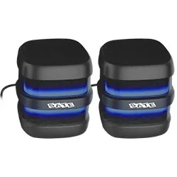 Caixa de Som Satellite AS-92008B Gaming RGB / Bluetooth / USB / Aux - Preto