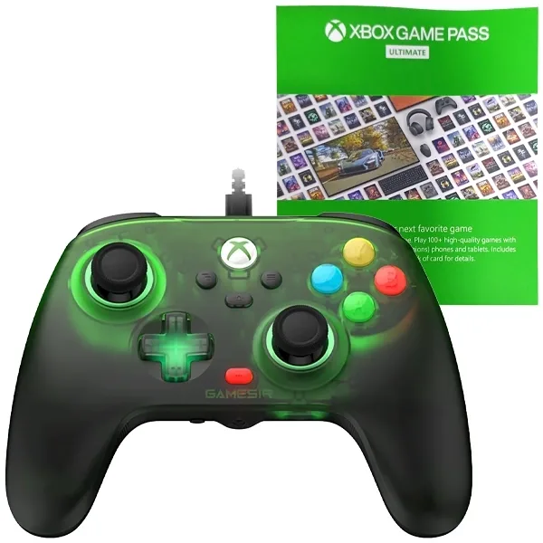 Controle Gamesir T7 Pro Retro Green para PC Xbox + Game Pass Ultimate