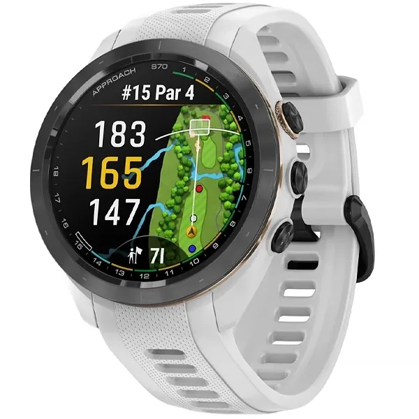Relógio Garmin Approach S70 Golf 010-02746 42 MM com GPS WI-FI - Preto Branco