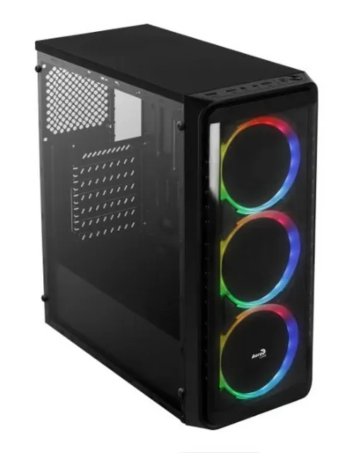 Aerocool Gabinete Gamer Mid Tower RGB SI-5200 Window Preto 68557