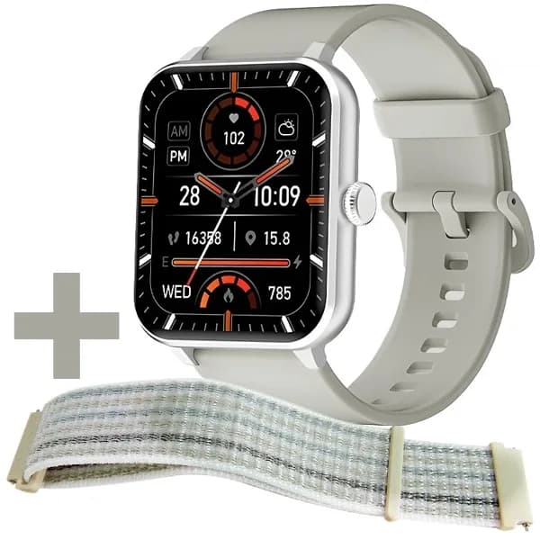Relógio Blackview R50 com Bluetooth - Prata Cinza + Pulseira