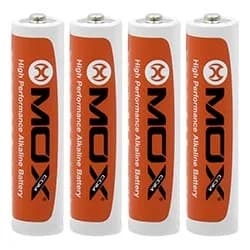 Pilhas Mox Alkaline LR03 1.5V / Aaa - Kit com 4