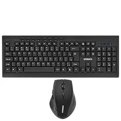 Teclado + Mouse Satellite AK-726G Wireless / Português - Preto