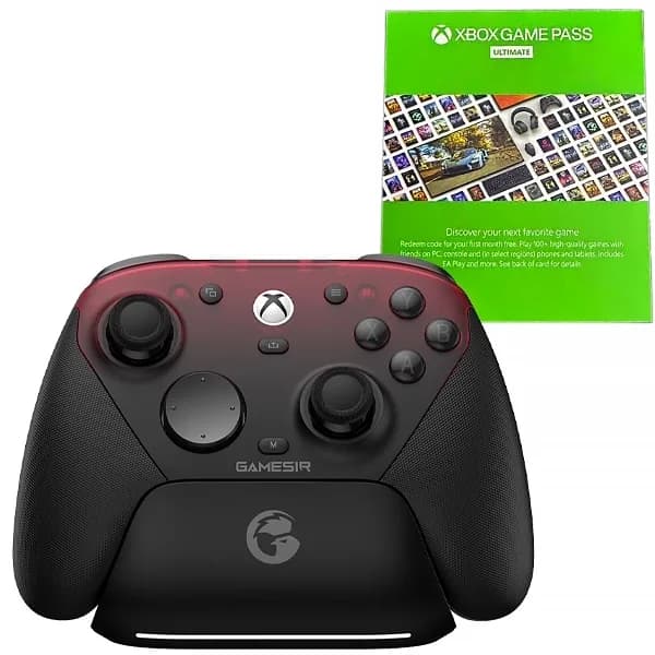 Controle Sem Fio Gamesir G7 Pro para PC, Xbox e Smartphone + Game Pass Ultimate + Base de Carga