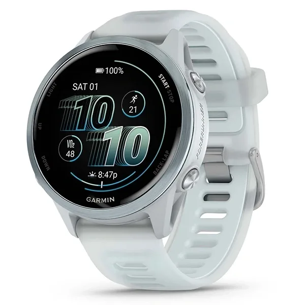 Relógio Garmin Forerunner 570 010-02970 42 MM com GPS Bluetooth - Azul Claro