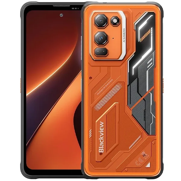Celular Blackview Fort 200 NFC Dual SIM 256GB 12GB RAM 6.78" 108+13MP 50MP Blaze Orange