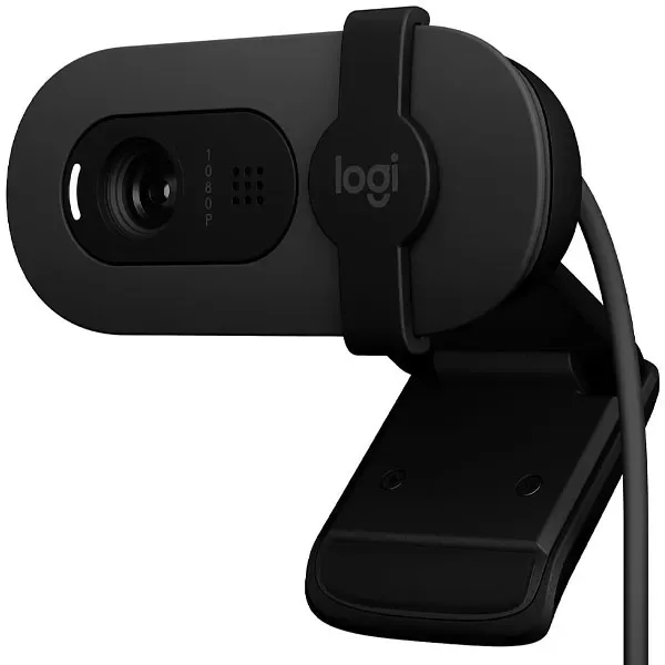 Webcam Logitech Brio 100 USB 2mp - Preta