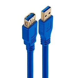 Cabo de Extensão Ftx USB 3.0 Macho/femea 3m - Azul (c160-u3-amaf-3)