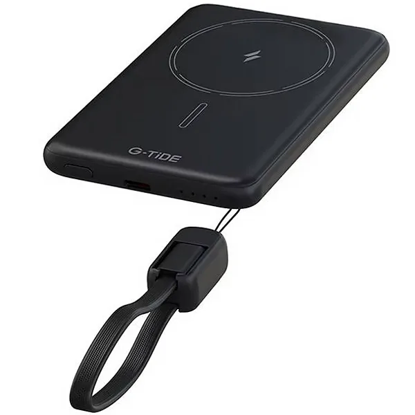 Carregador Portátil Wireless G-tide Slim 01 5.000 MAH Salida Usb-c - Preto