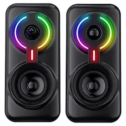 Caixa de Som Onikuma L6 Gaming USB / 3.5MM / RGB - Preto
