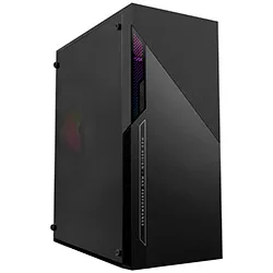 Gabinete Gamer Macrovip Max Series Mid Tower / 1 Cooler / RGB - Preto (mv-tcxa303f1b)