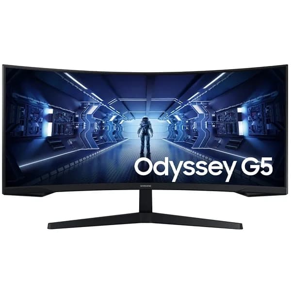 Monitor Gamer Curvo Samsung Odyssey G5 C34G55TWWN 34" WQHD 21:9 165Hz 1ms HDMI