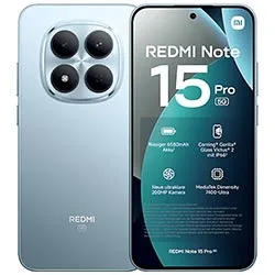 Celular Xiaomi Redmi Note 15 Pro 5G Dual SIM 512GB 8GB RAM 6.83" 200+8MP 20MP Azul Glaciar (Global)