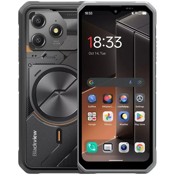 Celular Blackview Fort 100 NFC Dual Sim de 128GB 8GB RAM de 6.56" 16 13mp - Cosmic Black