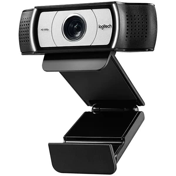 Webcam Logitech C930E Full HD USB com Zoom de 4x - Preta Prata