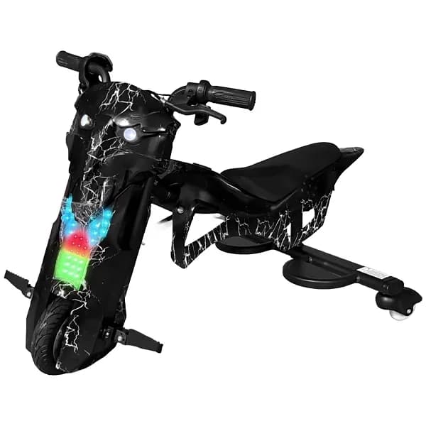 Triciclo Elétrico Audisat Moto Te-8mx 8" Bluetooth Speaker - Lightning Black (1 Mês de Garantia)
