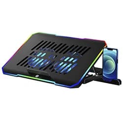 Cooler para Notebook Satellite A-CP42 RGB / USB / 9" Até 17" - Preto