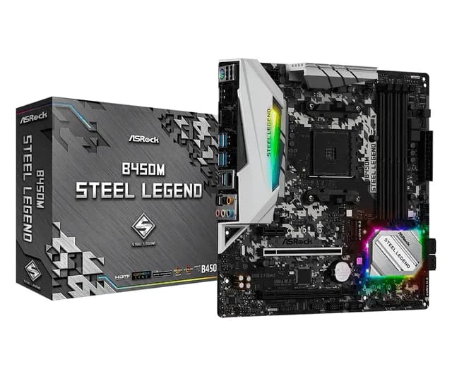 Asrock Placa Mae B450M Steel Legend DDR4 Matx Am4