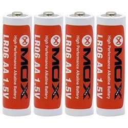 Pilhas Mox Alkaline LR06 1.5V / Aa - Kit com 4