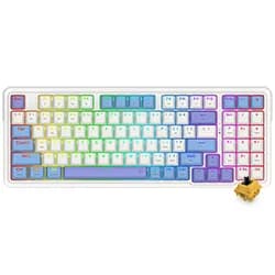 Teclado Redragon K664WBP-RGB-PRO Gloria Pro Wireless RGB Inglês Branco/Azul