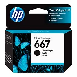 Cartucho de Tinta Hp 667 3ym79al para Impressoras Hp - Preto