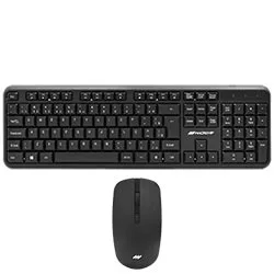 Teclado + Mouse Macrovip MV-MK200WB-BR Wireless / Português - Preto