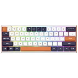 Teclado Gamer Magnético Redragon Fidd K683WBO-RGB-M USB / Inglês - Branco