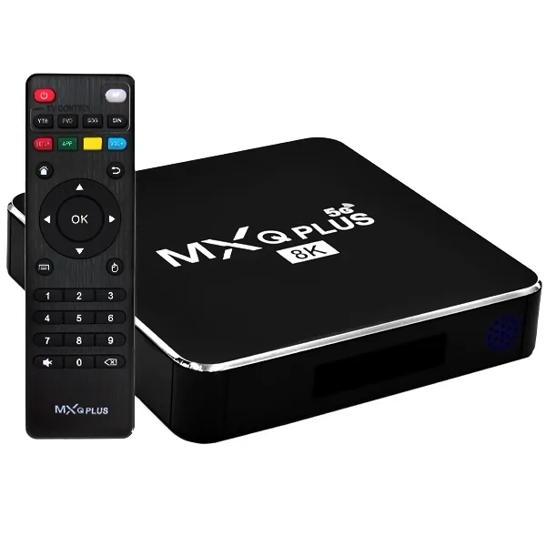 Tv Box Mxq Plus 5G 8k Ultra HD de 128GB 32GB de RAM - Preto