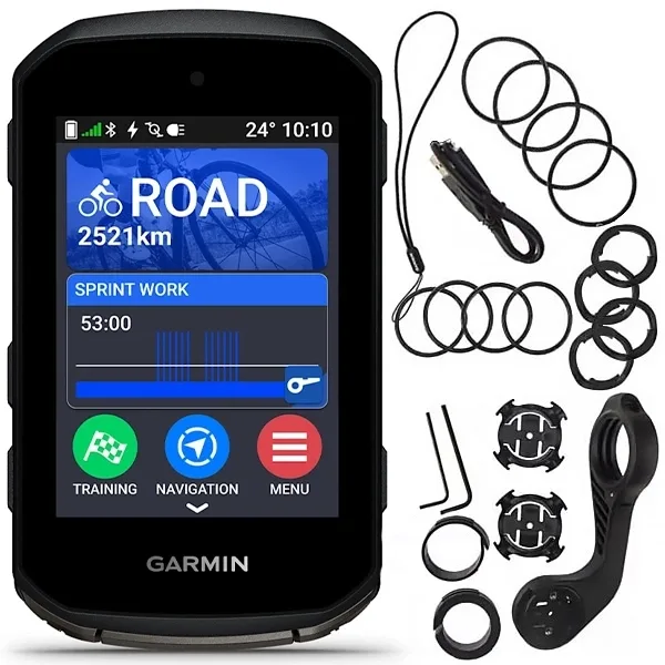 GPS Esportivo Garmin Edge 850 010-03023 de 2.7" com WI-FI Bluetooth - Preto