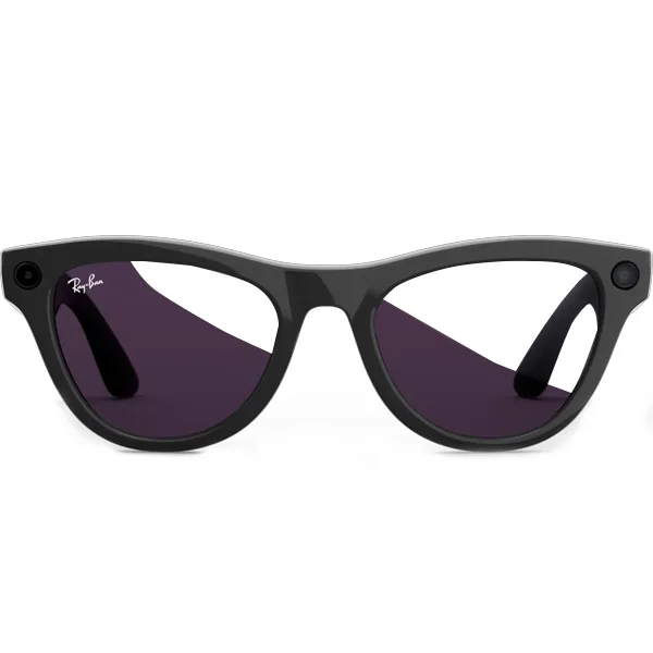 Óculos Inteligente Ray Ban Meta Skyler (Gen 2) RW4014 com Câmera e Speaker - Shiny Black Amethyst