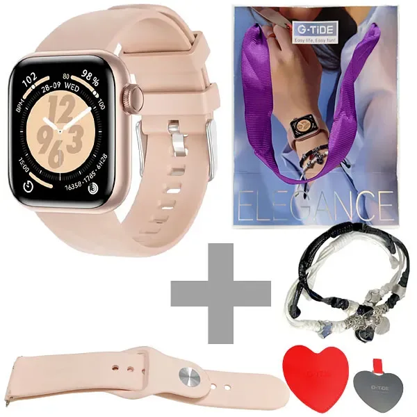 Relógio G-tide Elegance com Bluetooth - Golden + Pulseira