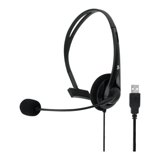 5+ Headset C/microfone USB Office Preto 015-0101
