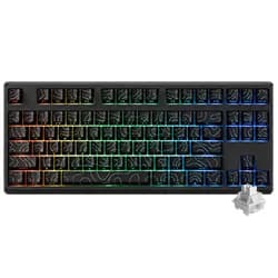 Teclado Redragon K737B-RGB-PRO Uranus 87 Pro Wireless Mecânico RGB Inglês Preto