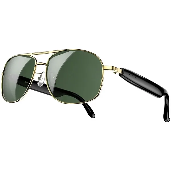 Óculos Inteligente Blackview D1 Pro com Speaker e Microfone - Dourado Verde