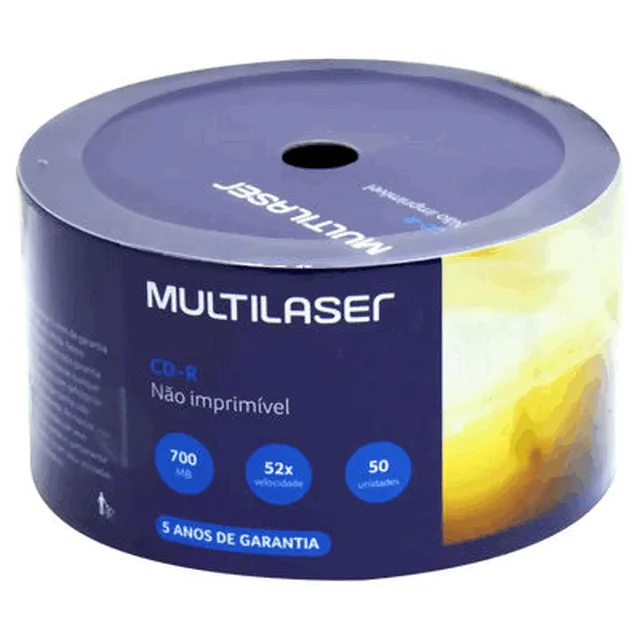 Multilaser Cd-r 80 Min 700 MB 52x Embalagem C/50