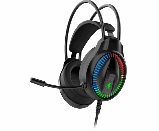 K-mex Headset Gamer Stereo C/microfone RGB Preto AR89