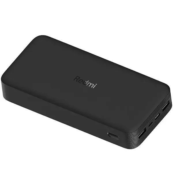 Carregador Portátil Xiaomi Redmi PB200LZM Turbo 20.000 MAH 2 Saídas USB - Preto