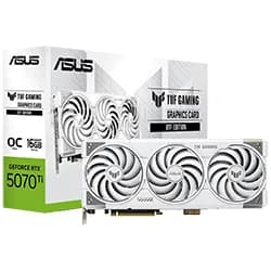 Placa de Vídeo Asus Tuf Gaming Oc 16GB GeForce RTX5070TI GDDR7 - TUF-RTX5070TI-O16G-BTF-WHITE